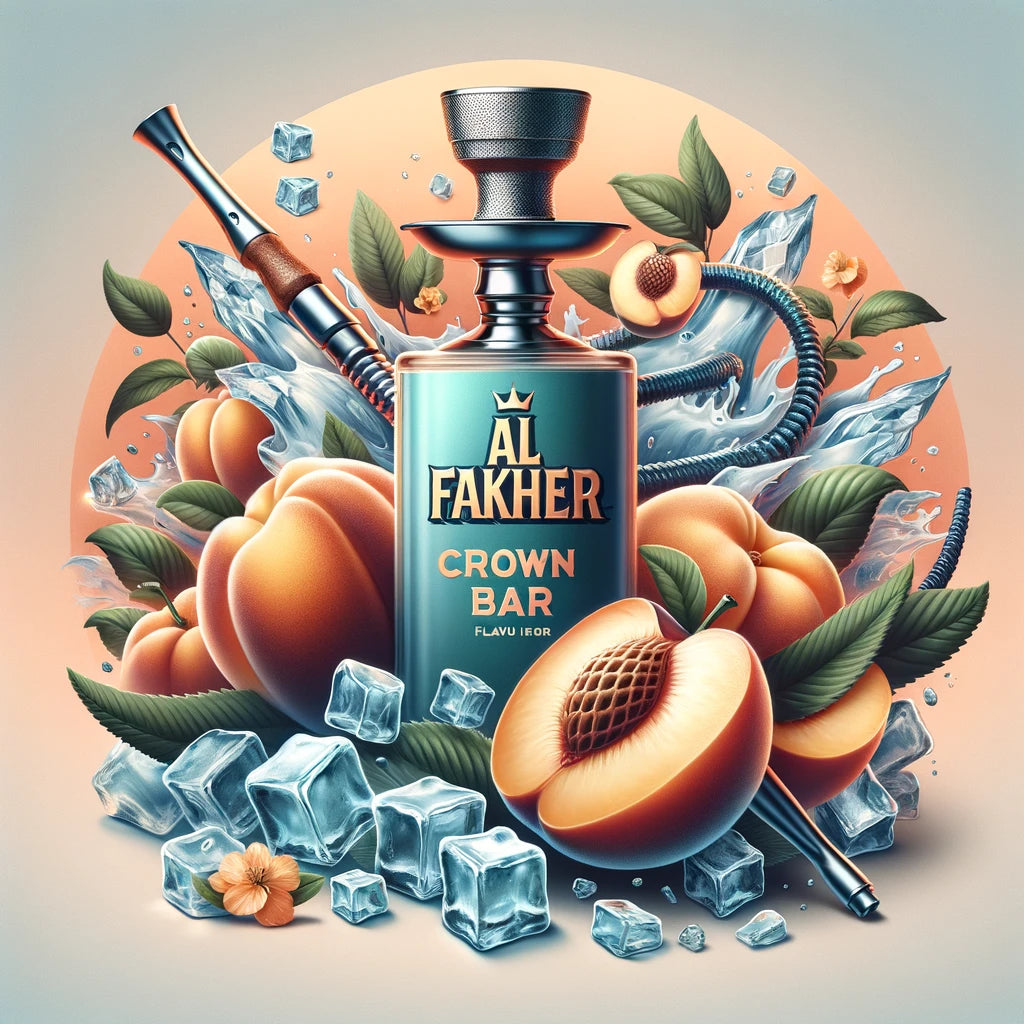 Al Fakher Crown Bar 8000 Peach Ice Flavor Review