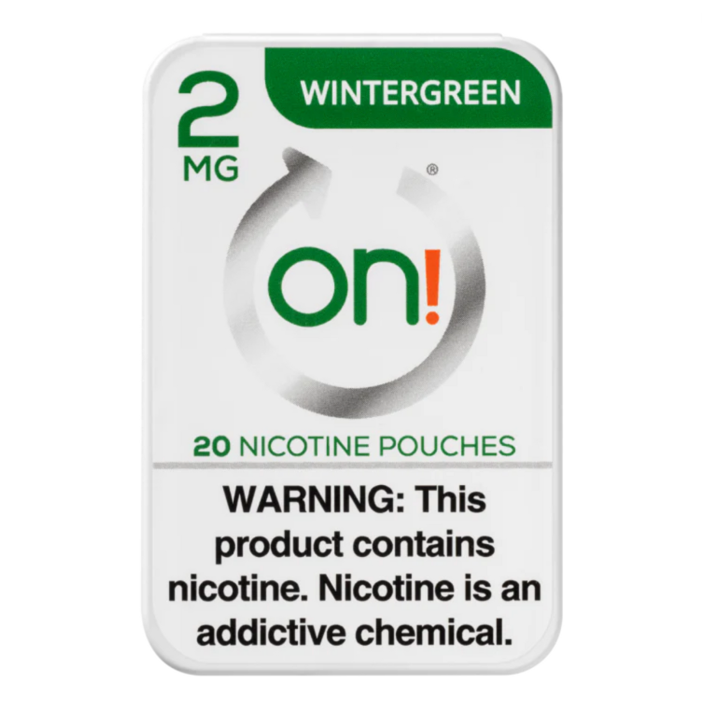 ON! Wintergreen Nicotine Pouches