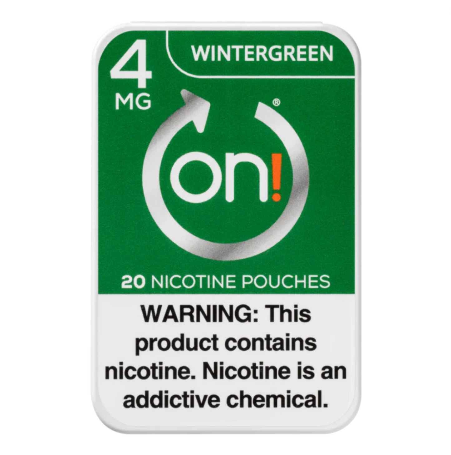 ON! Wintergreen Nicotine Pouches