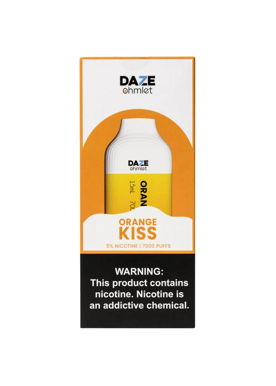 7 Daze Ohmlet 7000 Orange Kiss - Vape Mobs