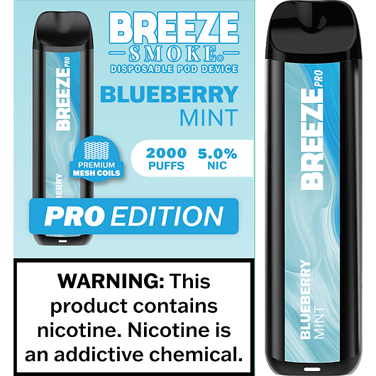 Breeze Pro 2000 Blueberry Mint - Mobs Enterprise