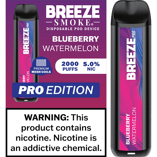 Load image into Gallery viewer, Breeze Pro 2000 Blueberry Watermelon - Mobs Enterprise
