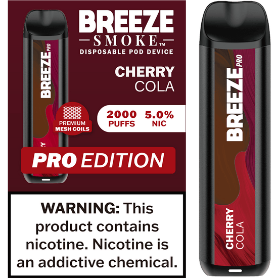 Breeze Pro 2000 Cherry Cola - Vape Mobs
