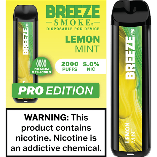 Breeze Pro 2000 Lemon Mint - Mobs Enterprise