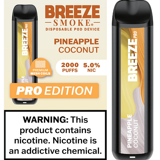 Breeze Pro 2000 Pineapple Coconut - Mobs Enterprise