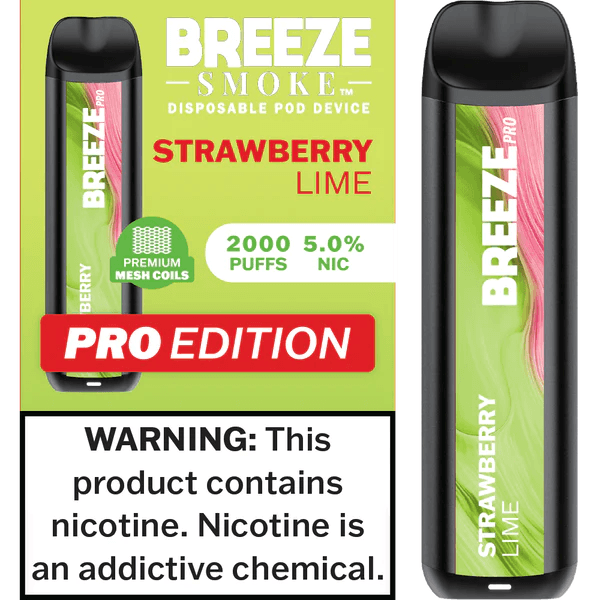 Load image into Gallery viewer, Breeze Pro 2000 Strawberry Lime - Vape Mobs
