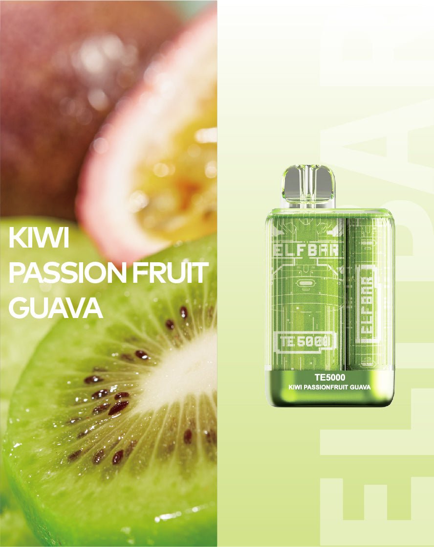 Elf Bar TE5000 Kiwi Passion Fruit Guava - Vape Mobs