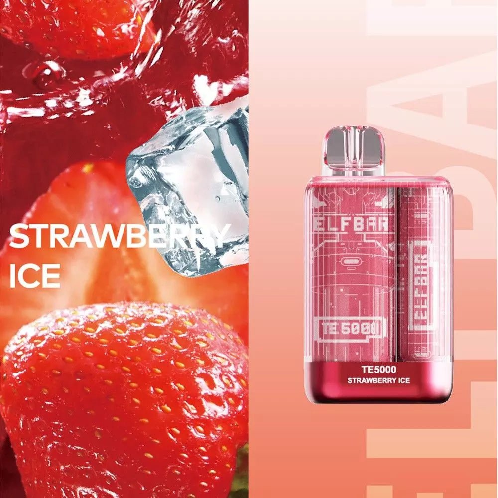 Elf Bar TE5000 Strawberry Ice - Vape Mobs