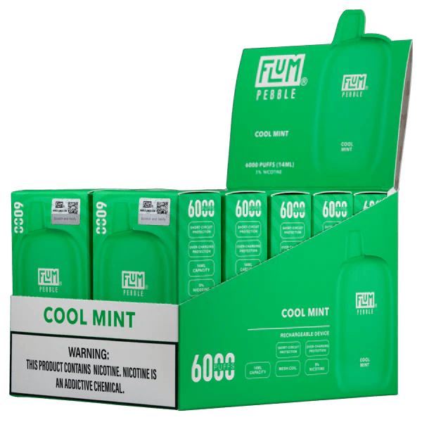 Flum Pebble 6000 Cool Mint - Vape Mobs