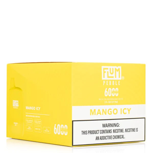 Load image into Gallery viewer, Flum Pebble 6000 Mango Icy - Vape Mobs

