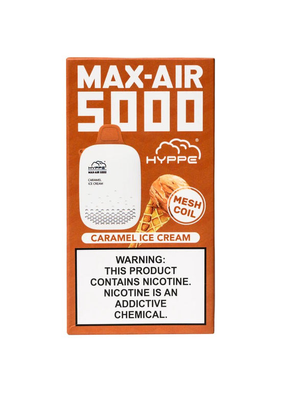 Hyppe Max Air 5000 Carmel Ice Cream - Vape Mobs