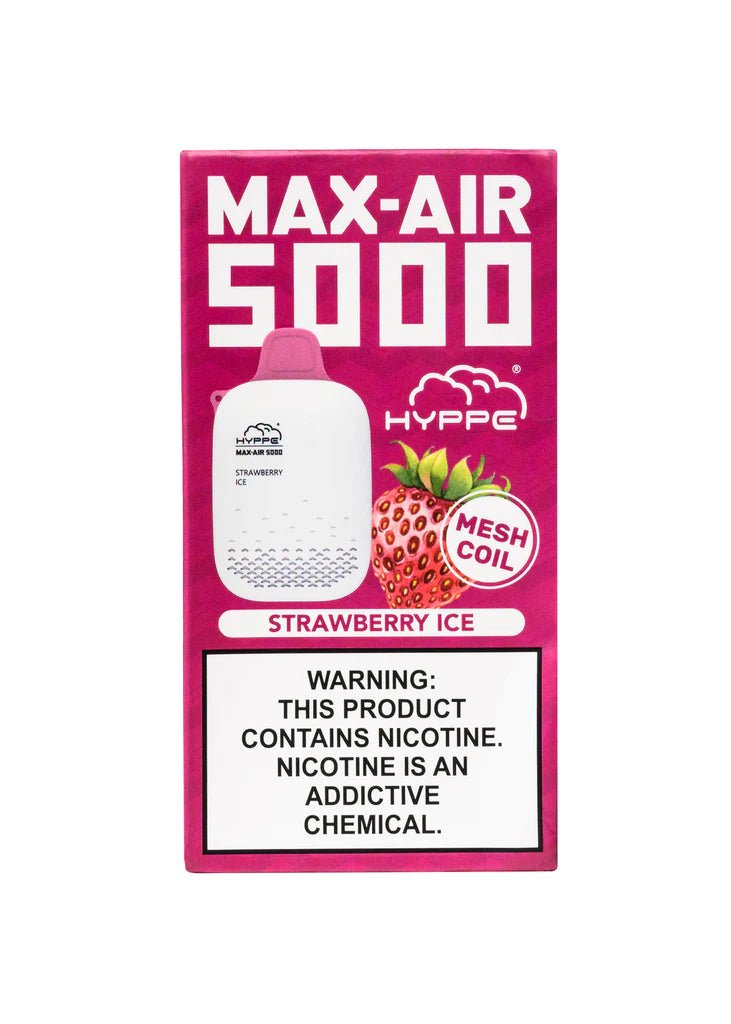 Hyppe Max Air 5000 Strawberry Ice - Vape Mobs