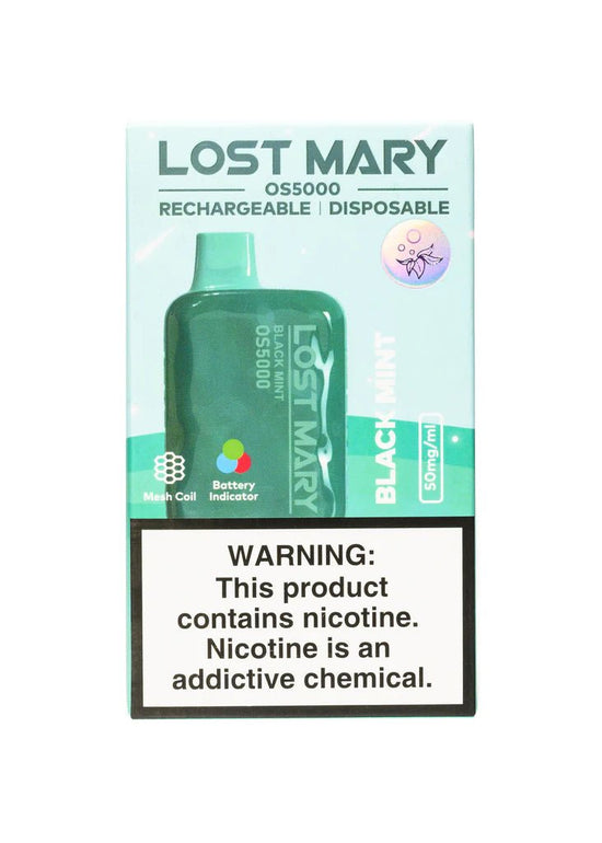 Lost Mary OS5000 Black Mint - Mobs Enterprise