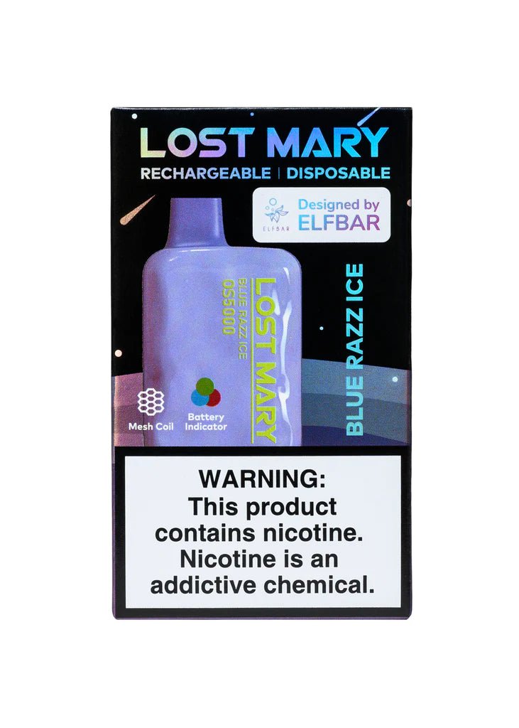 Lost Mary OS5000 Blue Razz Ice - Mobs Enterprise