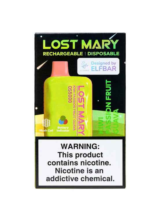 Lost Mary OS5000 Kiwi Passion Fruit Guava - Vape Mobs