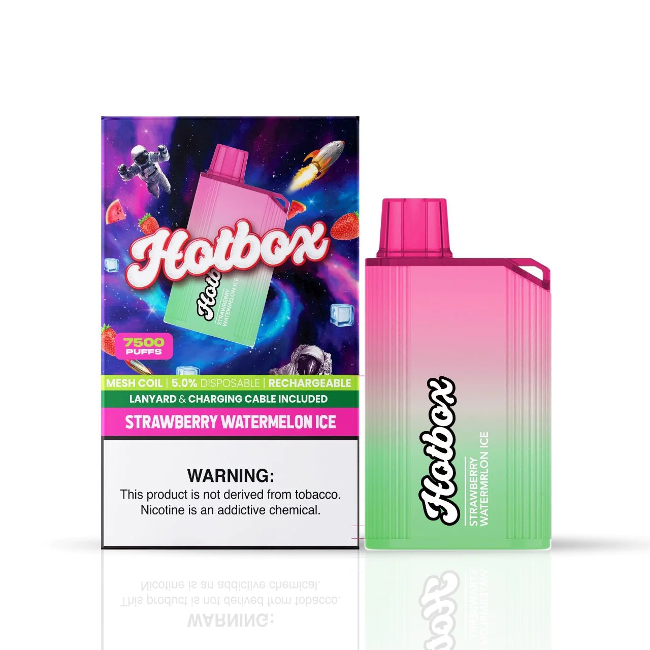 Load image into Gallery viewer, Puff Hotbox 7500 Strawberry Watermelon Ice - Vape Mobs
