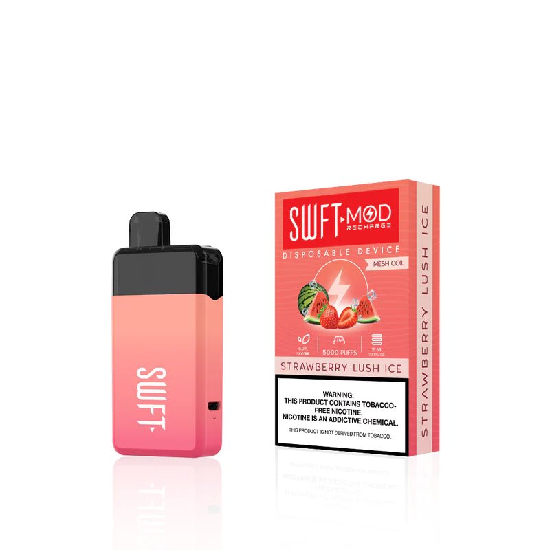SWFT Mod 5000 Strawberry Lush Ice - Vape Mobs